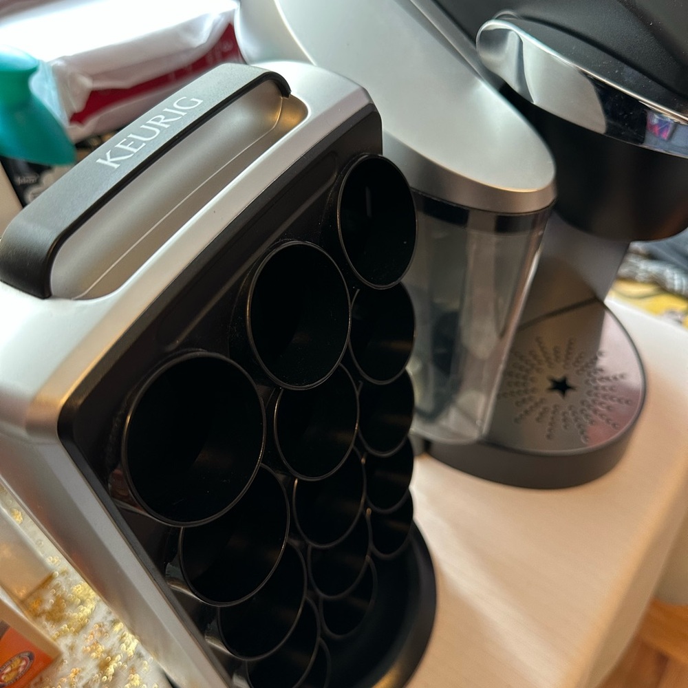 Keurig Silver and Black Coffee Maker